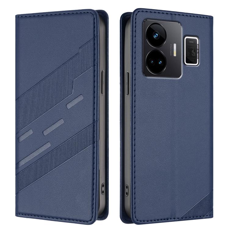 For Realme GT3 Embossed Multi-functional Wallet Retro Leather Phone Case