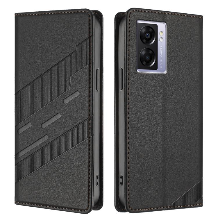 For Realme V23 Embossed Multi-functional Wallet Retro Leather Phone Case