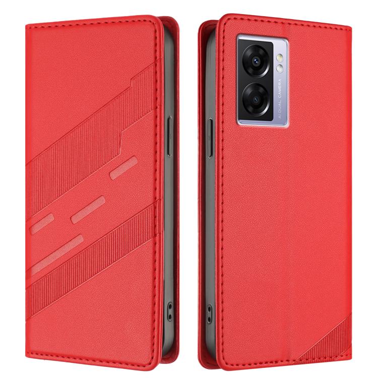 For Realme V23 Embossed Multi-functional Wallet Retro Leather Phone Case