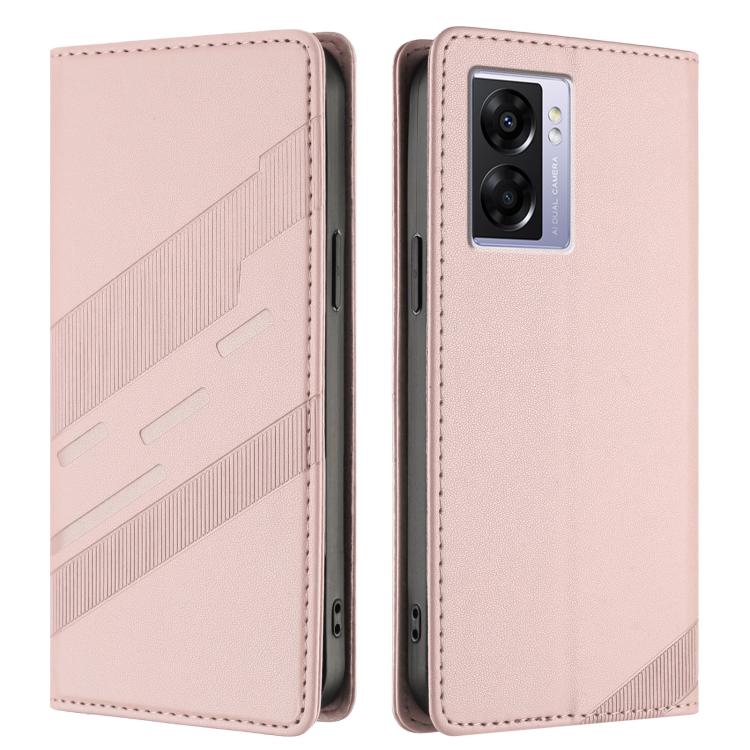 For Realme V23 Embossed Multi-functional Wallet Retro Leather Phone Case
