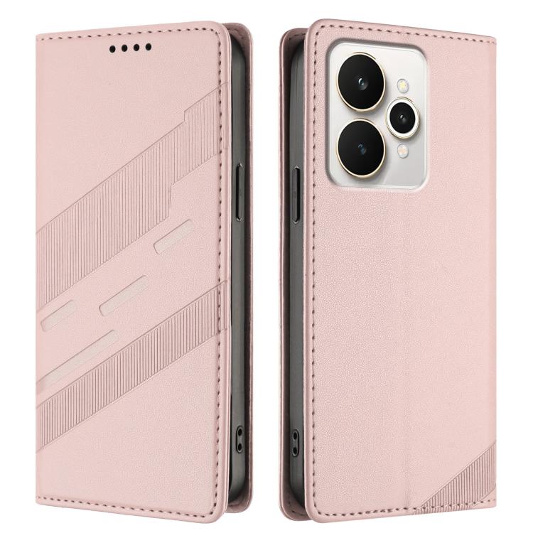 For Realme 15 5G Embossed Multi-functional Wallet Retro Leather Phone Case