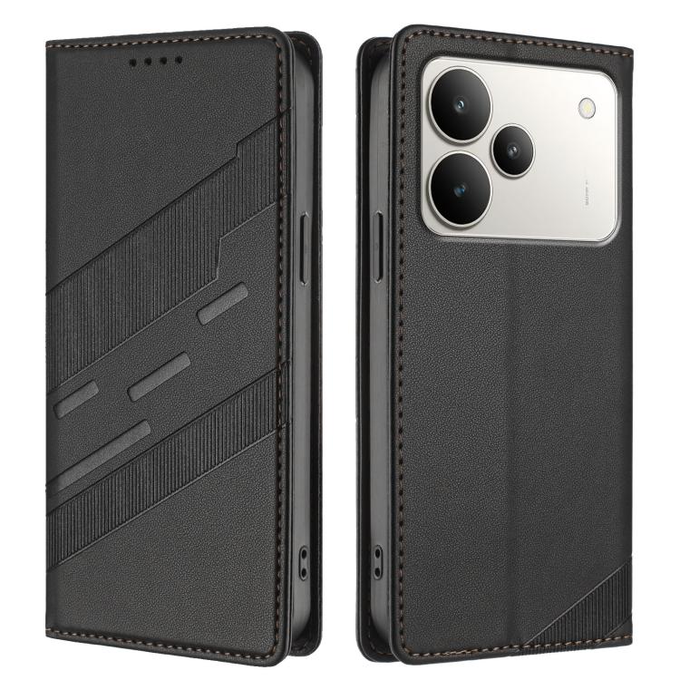 For Realme P4 5G Embossed Multi-functional Wallet Retro Leather Phone Case
