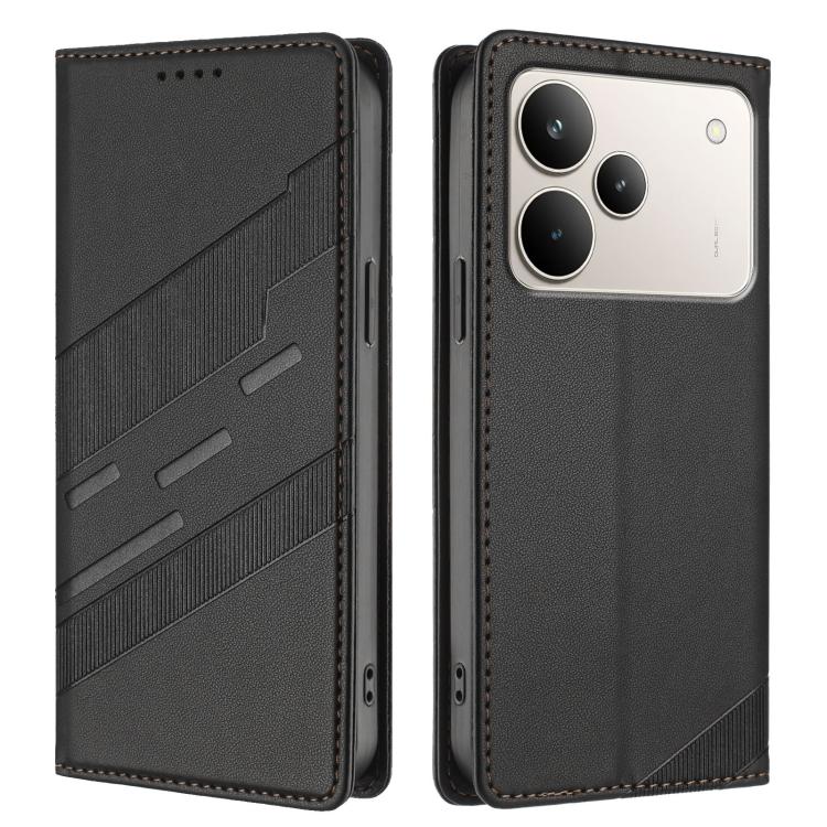 For Realme P4 Pro 5G Embossed Multi-functional Wallet Retro Leather Phone Case