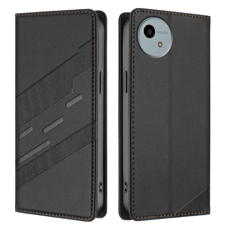 For Sharp Aquos Wish 4 Embossed Multi-functional Wallet Retro Leather Phone Case