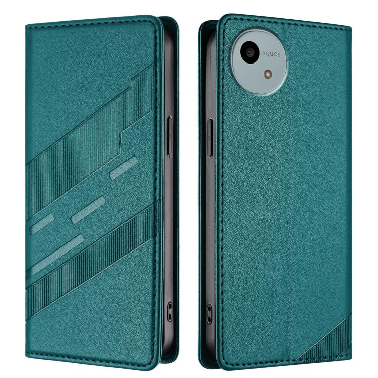 For Sharp Aquos Wish 4 Embossed Multi-functional Wallet Retro Leather Phone Case