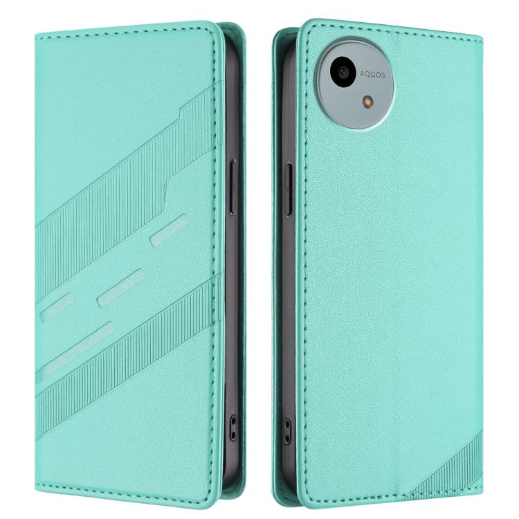 For Sharp Aquos Wish 4 Embossed Multi-functional Wallet Retro Leather Phone Case
