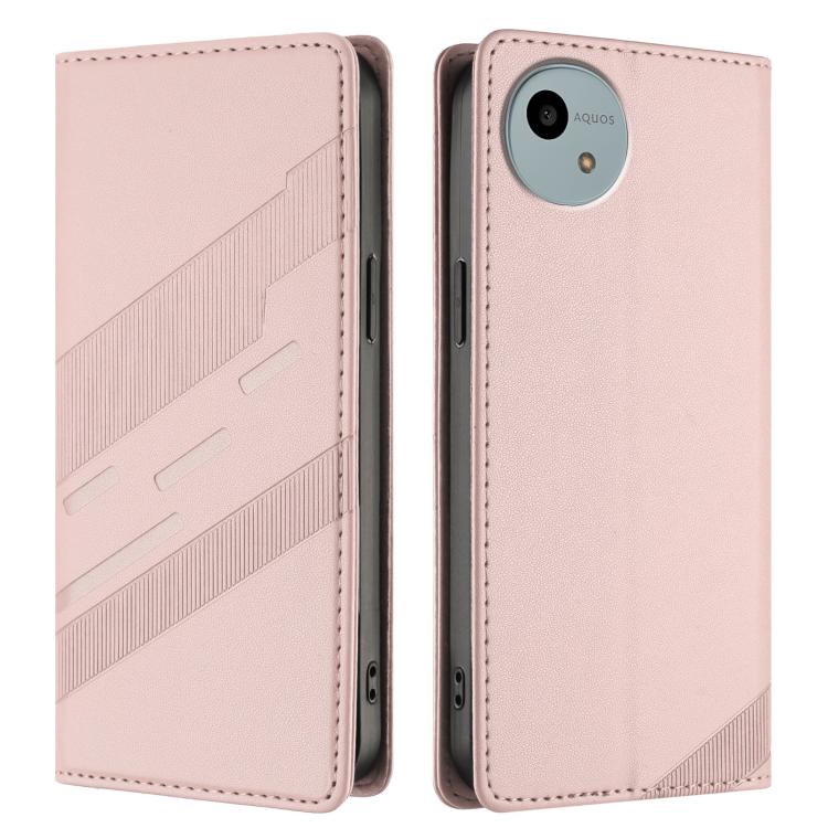 For Sharp Aquos Wish 4 Embossed Multi-functional Wallet Retro Leather Phone Case