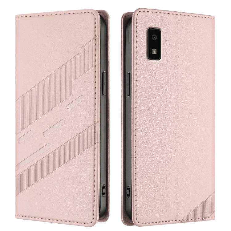 For Sharp Aquos Wish2 Embossed Multi-functional Wallet Retro Leather Phone Case