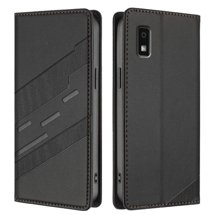For Sharp Aquos Wish 3 Embossed Multi-functional Wallet Retro Leather Phone Case
