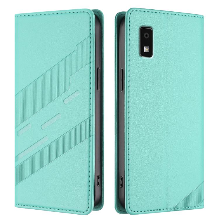 For Sharp Aquos Wish 3 Embossed Multi-functional Wallet Retro Leather Phone Case