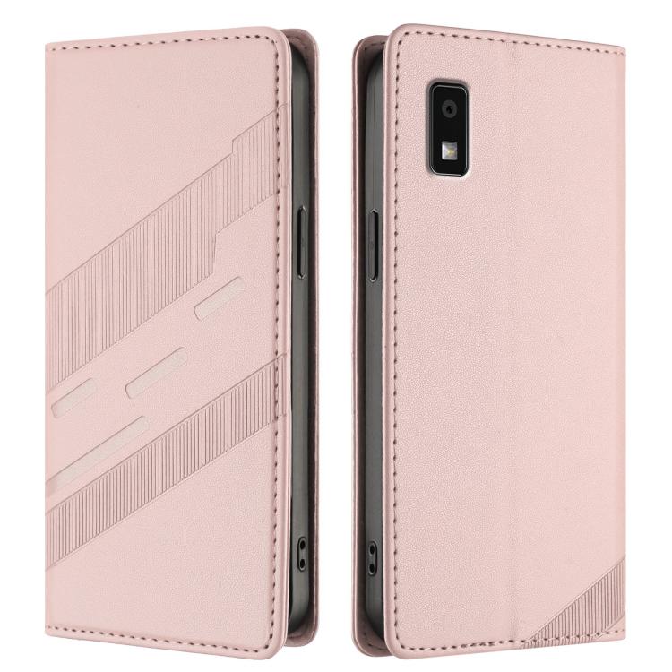 For Sharp Aquos Wish 3 Embossed Multi-functional Wallet Retro Leather Phone Case