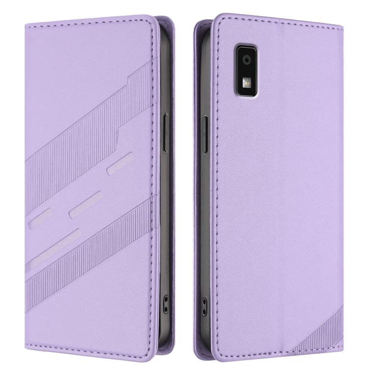 For Sharp Aquos Wish 3 Embossed Multi-functional Wallet Retro Leather Phone Case