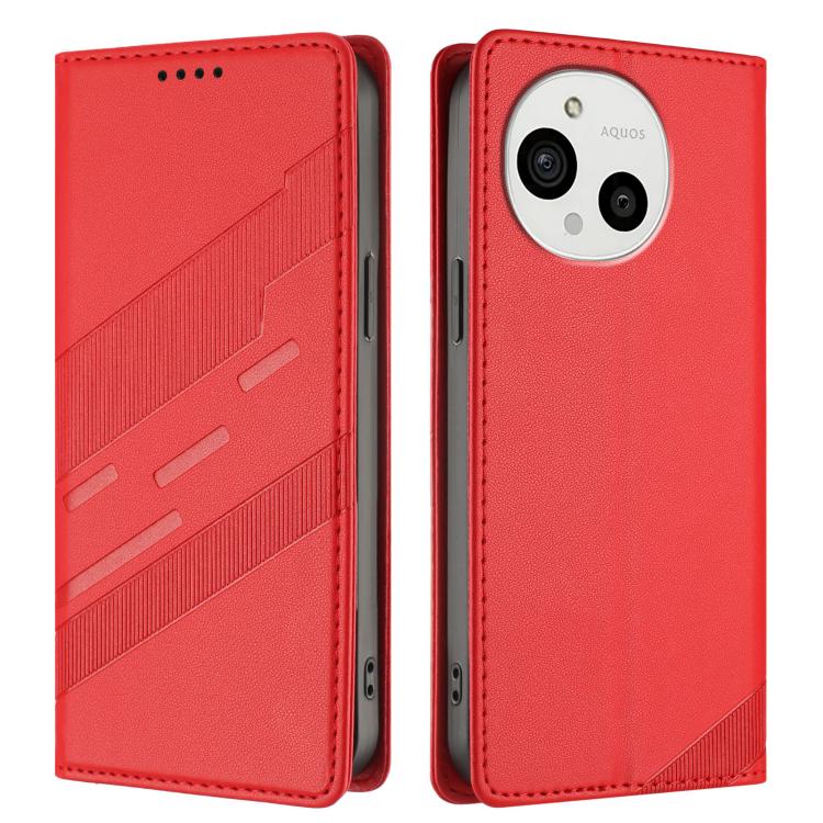 For Sharp Aquos R10 / R9 Embossed Multi-functional Wallet Retro Leather Phone Case
