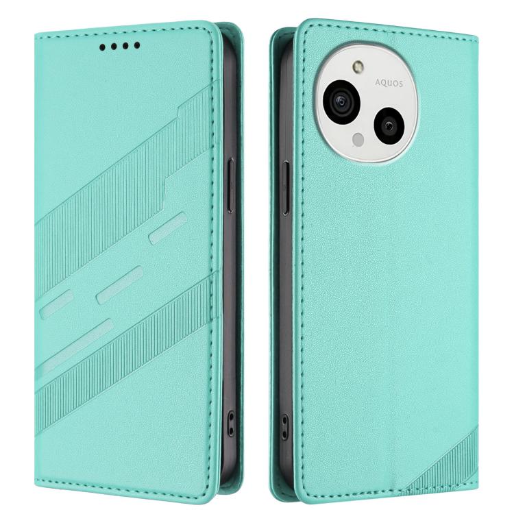 For Sharp Aquos R10 / R9 Embossed Multi-functional Wallet Retro Leather Phone Case