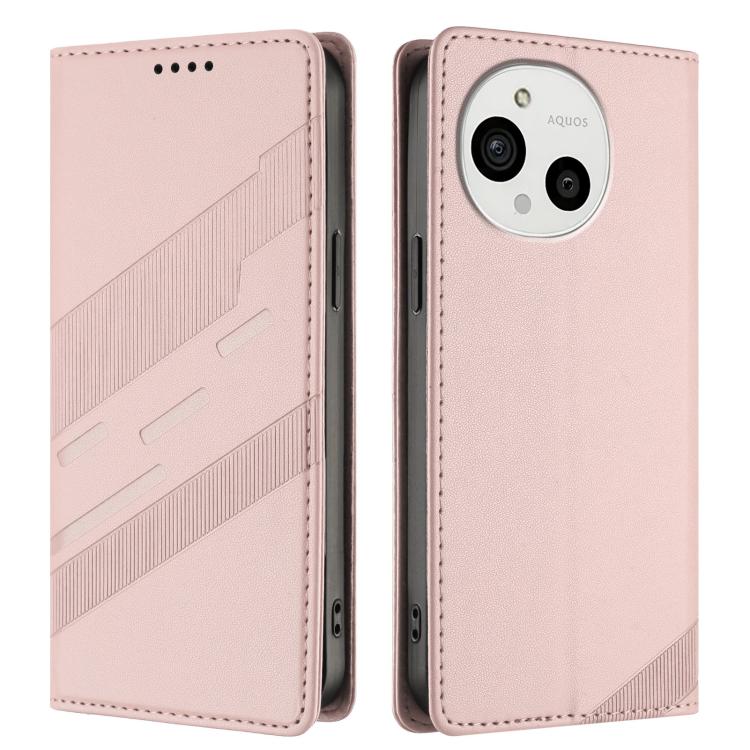 For Sharp Aquos R10 / R9 Embossed Multi-functional Wallet Retro Leather Phone Case
