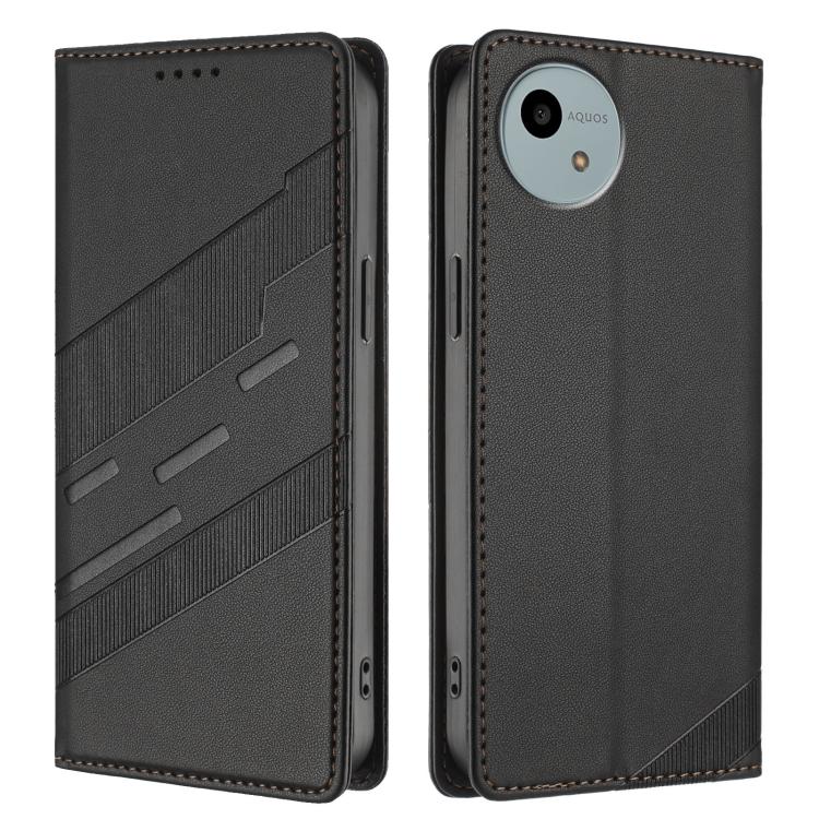 For Sharp Aquos Wish 6 Embossed Multi-functional Wallet Retro Leather Phone Case