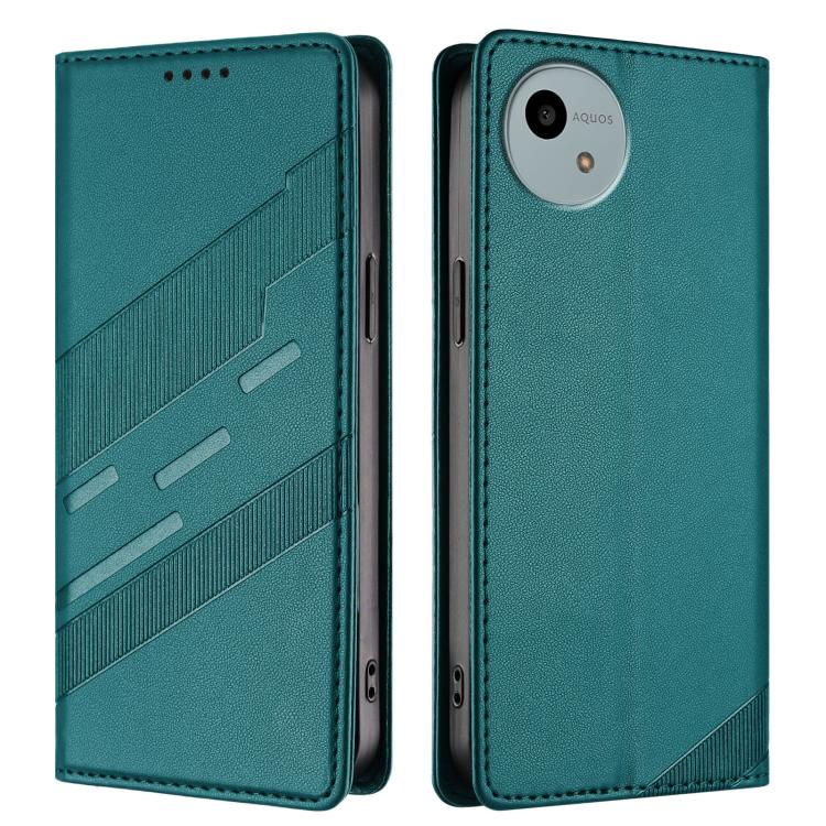 For Sharp Aquos Wish 6 Embossed Multi-functional Wallet Retro Leather Phone Case