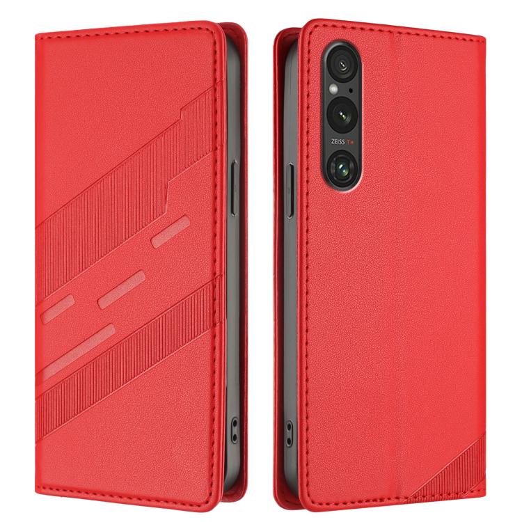 For Sony Xperia 1 V 2023 Embossed Multi-functional Wallet Retro Leather Phone Case