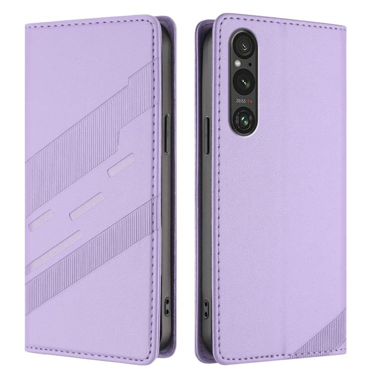 For Sony Xperia 1 V 2023 Embossed Multi-functional Wallet Retro Leather Phone Case