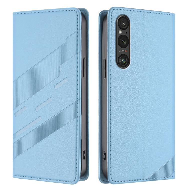 For Sony Xperia 1 V 2023 Embossed Multi-functional Wallet Retro Leather Phone Case