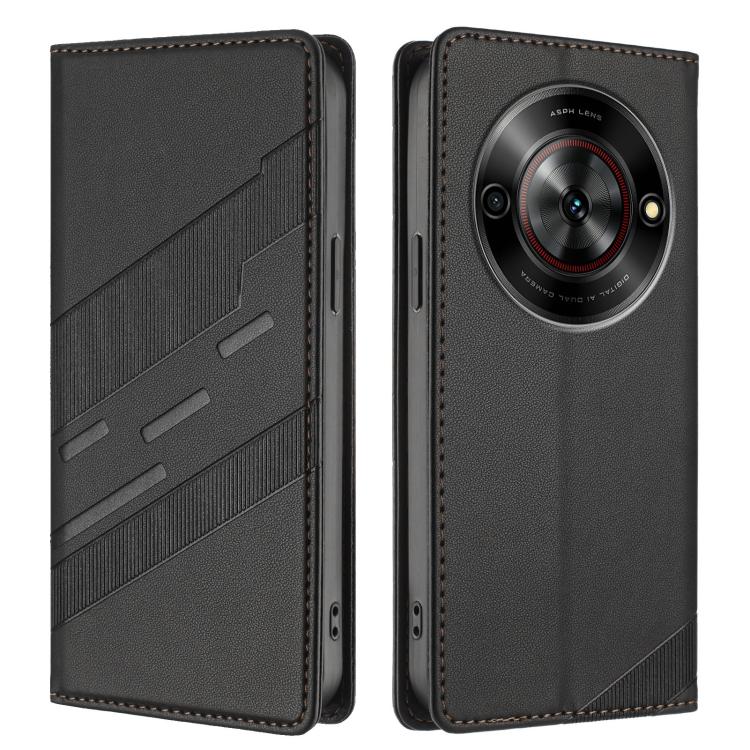 For ZTE Blade A75 5G Embossed Multi-functional Wallet Retro Leather Phone Case