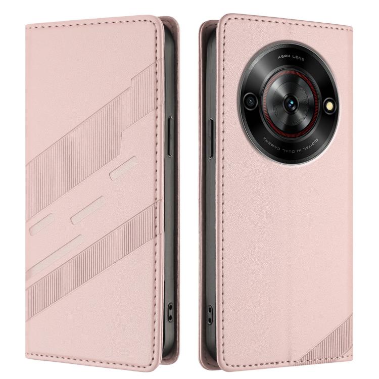 For ZTE Blade A75 5G Embossed Multi-functional Wallet Retro Leather Phone Case