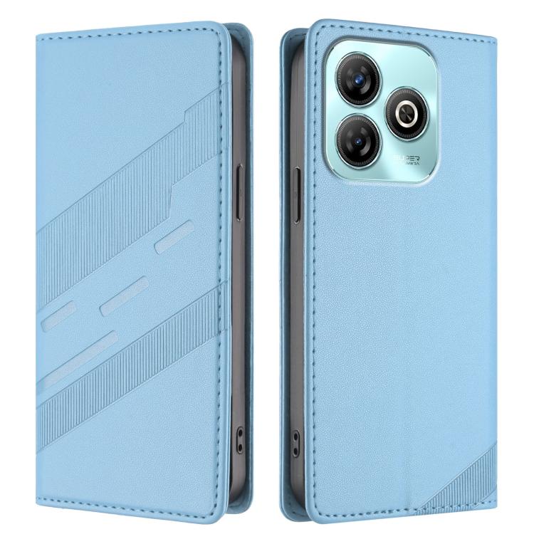 For ZTE Blade A75 4G / Z2359 Embossed Multi-functional Wallet Retro Leather Phone Case