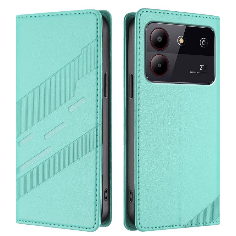 For ZTE Blade A54 4G Embossed Multi-functional Wallet Retro Leather Phone Case
