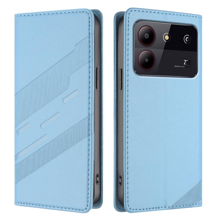 For ZTE Blade A54 4G Embossed Multi-functional Wallet Retro Leather Phone Case