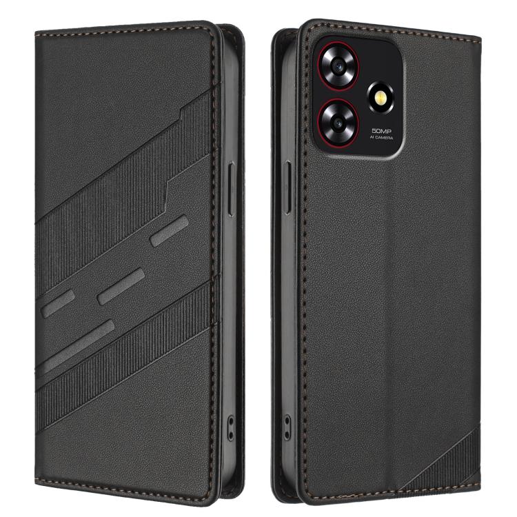 For ZTE Blade A73 4G Embossed Multi-functional Wallet Retro Leather Phone Case