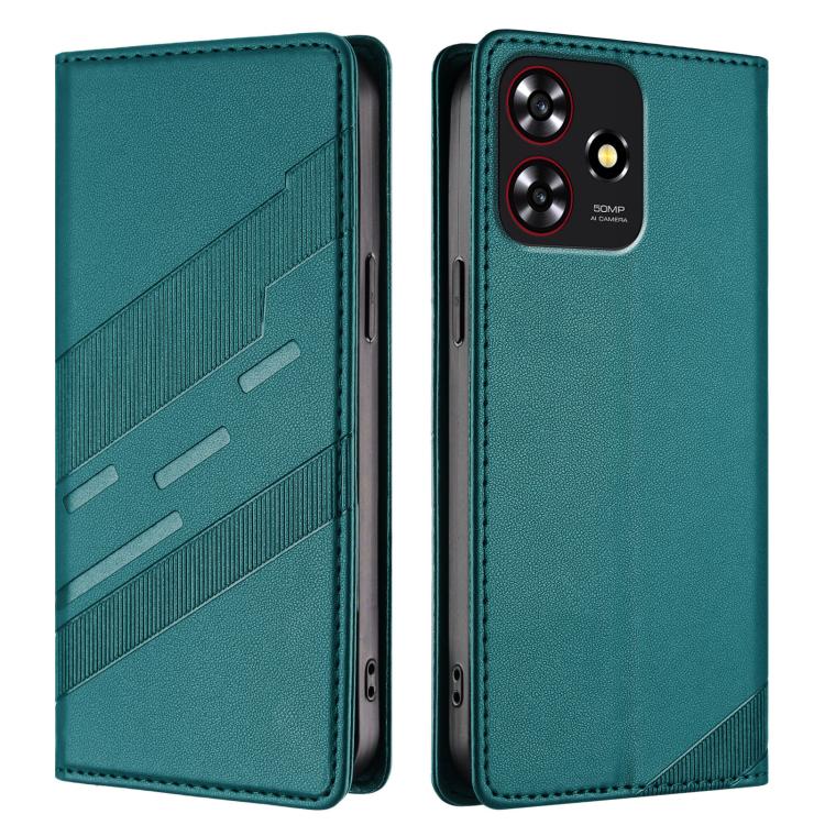 For ZTE Blade A73 4G Embossed Multi-functional Wallet Retro Leather Phone Case