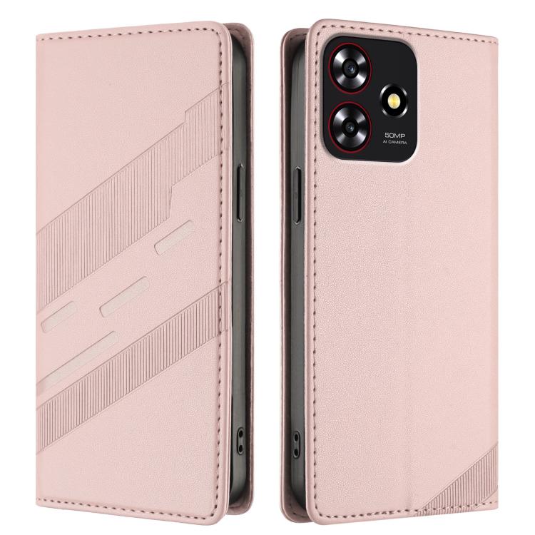 For ZTE Blade A73 4G Embossed Multi-functional Wallet Retro Leather Phone Case
