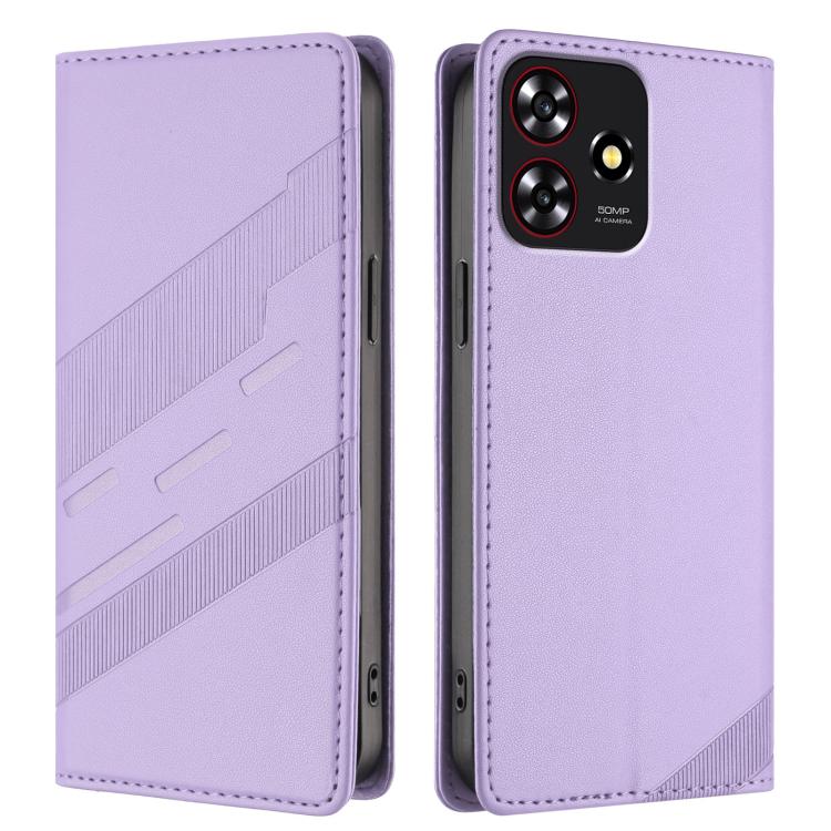 For ZTE Blade A73 4G Embossed Multi-functional Wallet Retro Leather Phone Case