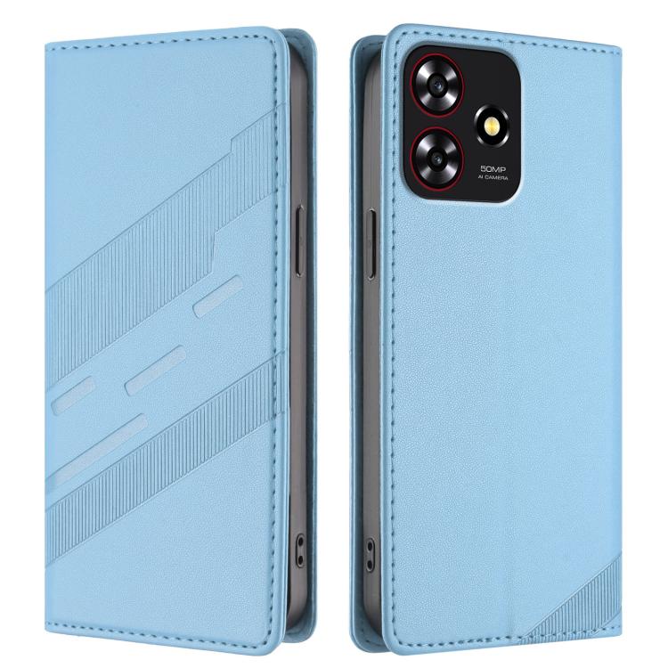 For ZTE Blade A73 4G Embossed Multi-functional Wallet Retro Leather Phone Case