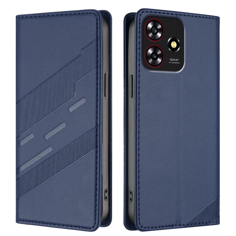 For ZTE Blade A73 4G Embossed Multi-functional Wallet Retro Leather Phone Case