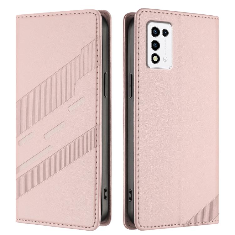 For ZTE Libero 5G III Embossed Multi-functional Wallet Retro Leather Phone Case