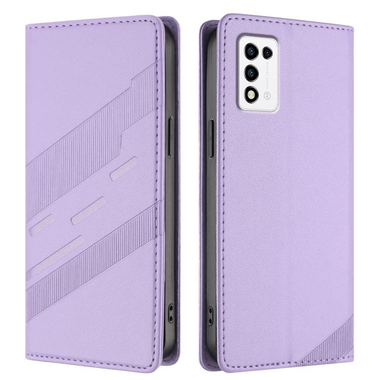 For ZTE Libero 5G III Embossed Multi-functional Wallet Retro Leather Phone Case