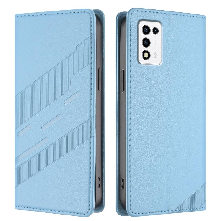 For ZTE Libero 5G III Embossed Multi-functional Wallet Retro Leather Phone Case