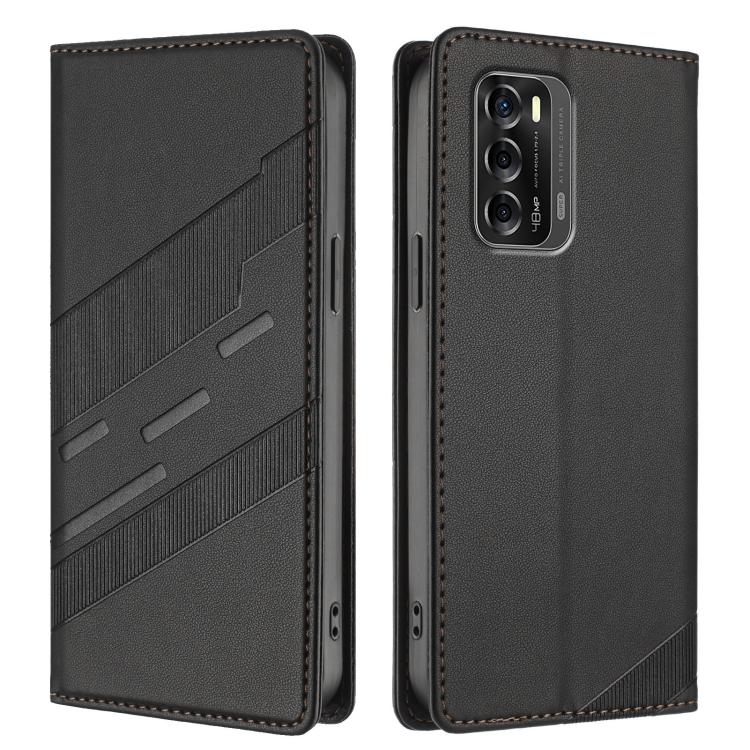 For ZTE Blade V40 Embossed Multi-functional Wallet Retro Leather Phone Case