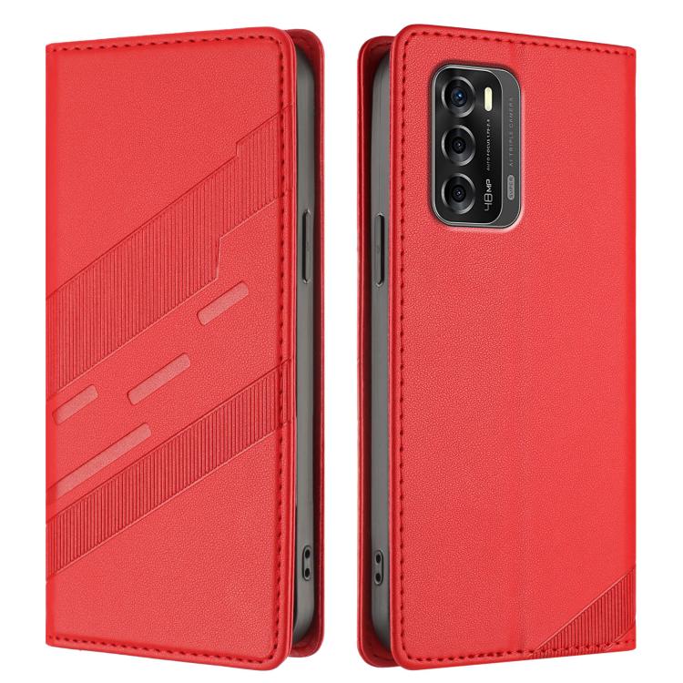 For ZTE Blade V40 Embossed Multi-functional Wallet Retro Leather Phone Case