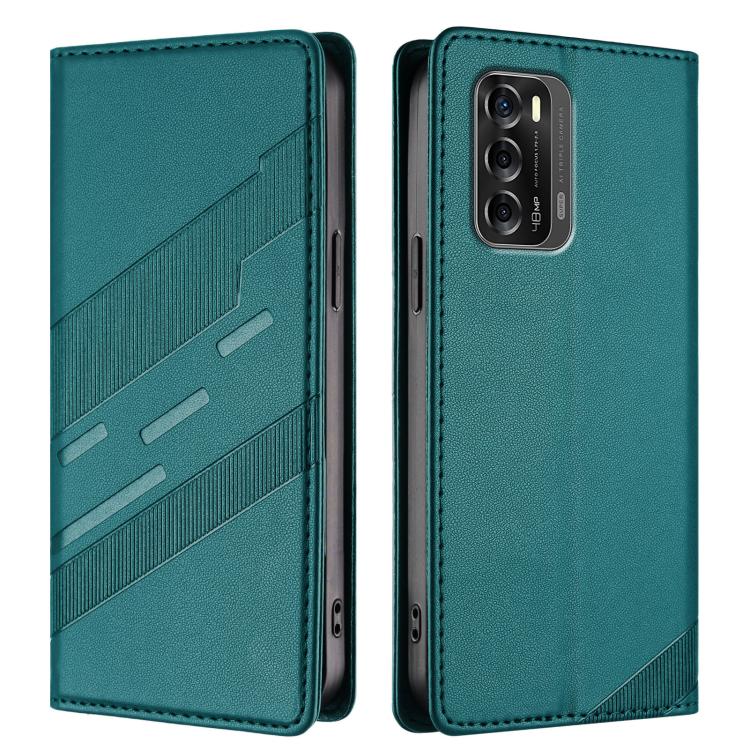 For ZTE Blade V40 Embossed Multi-functional Wallet Retro Leather Phone Case