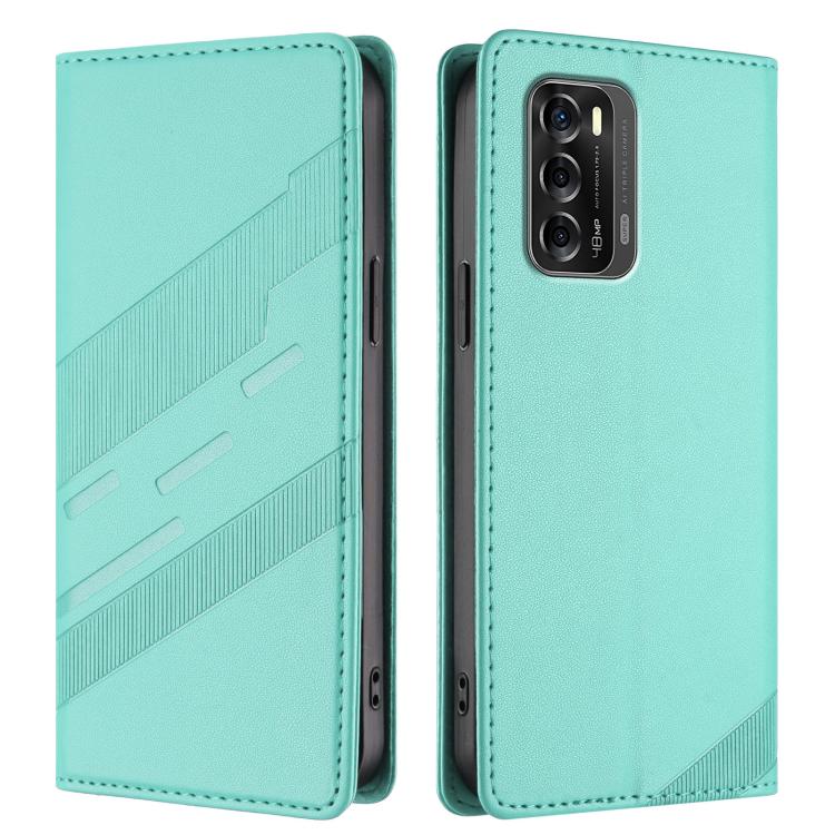 For ZTE Blade V40 Embossed Multi-functional Wallet Retro Leather Phone Case