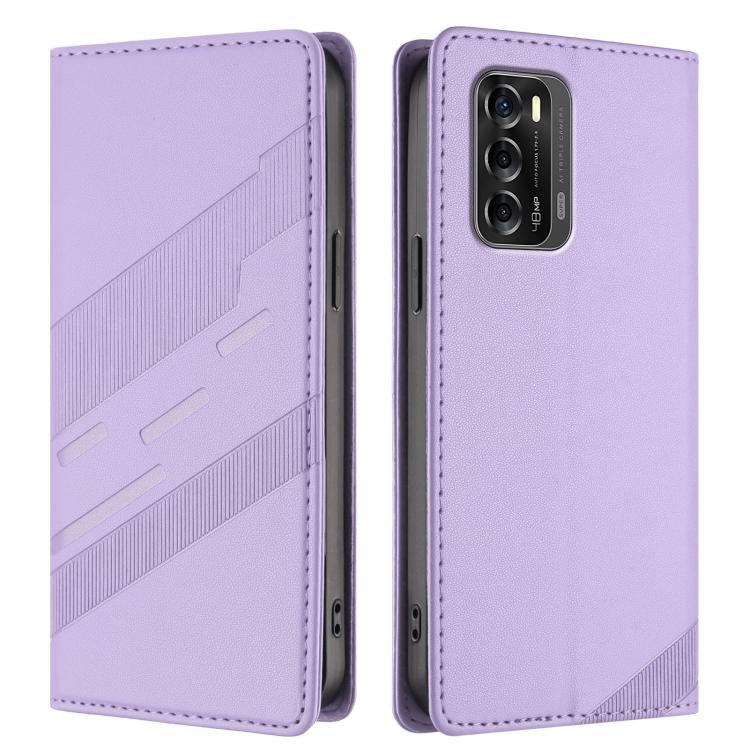 For ZTE Blade V40 Embossed Multi-functional Wallet Retro Leather Phone Case