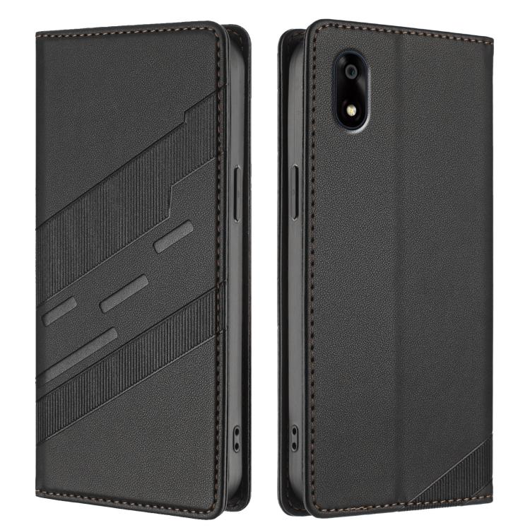 For ZTE Kantan Sumaho 4 A402ZT Embossed Multi-functional Wallet Retro Leather Phone Case