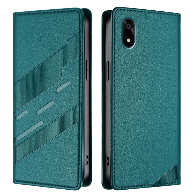 For ZTE Kantan Sumaho 4 A402ZT Embossed Multi-functional Wallet Retro Leather Phone Case