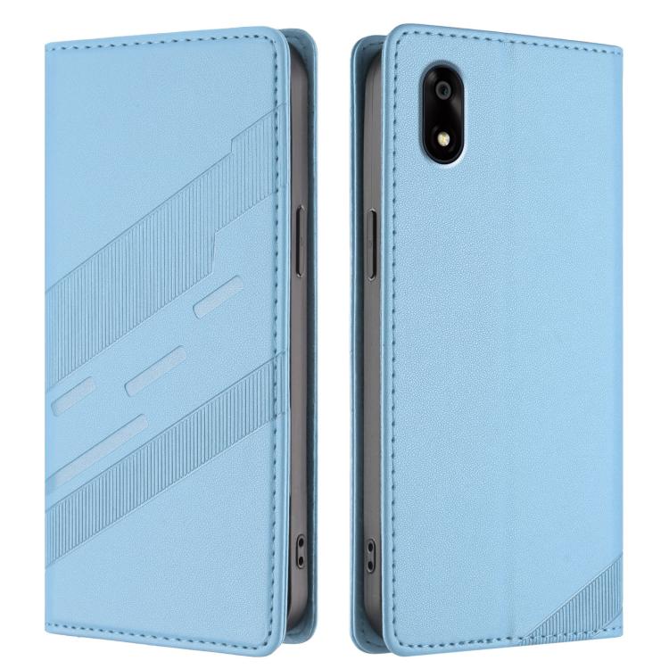 For ZTE Kantan Sumaho 4 A402ZT Embossed Multi-functional Wallet Retro Leather Phone Case