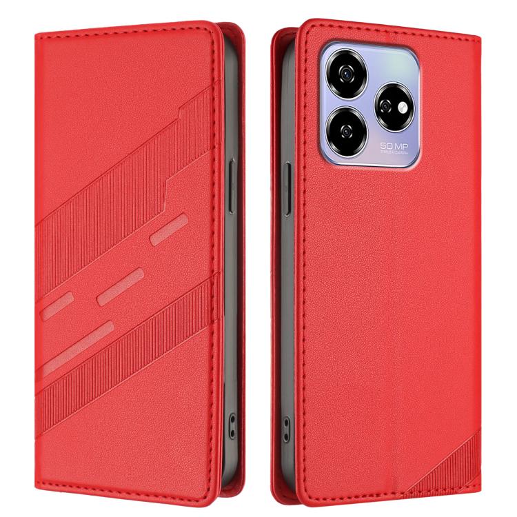 For ZTE Blade V60 4G Embossed Multi-functional Wallet Retro Leather Phone Case