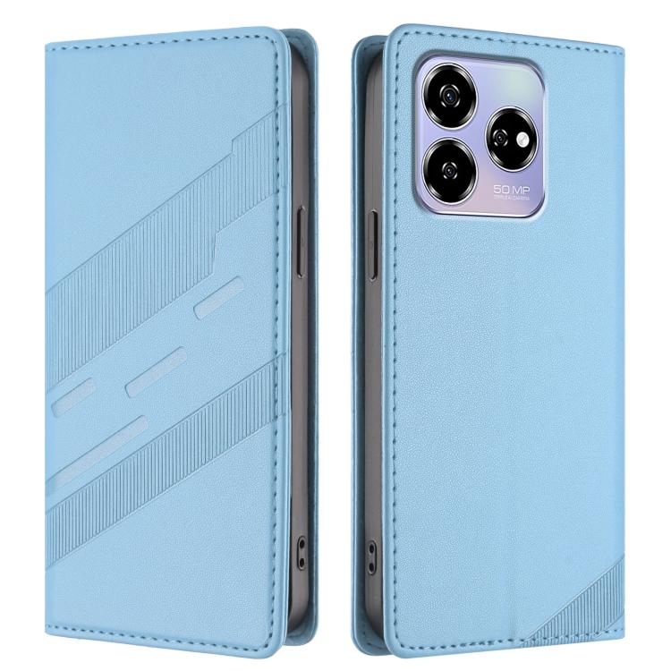 For ZTE Blade V60 4G Embossed Multi-functional Wallet Retro Leather Phone Case