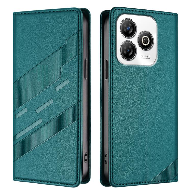 For ZTE Blade V60 Smart Embossed Multi-functional Wallet Retro Leather Phone Case