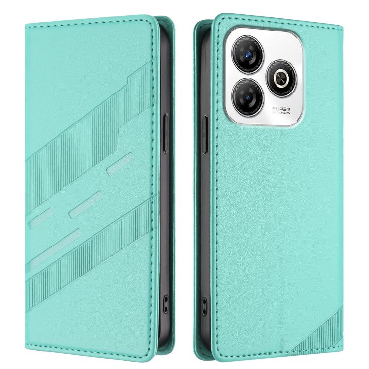 For ZTE Blade V60 Smart Embossed Multi-functional Wallet Retro Leather Phone Case